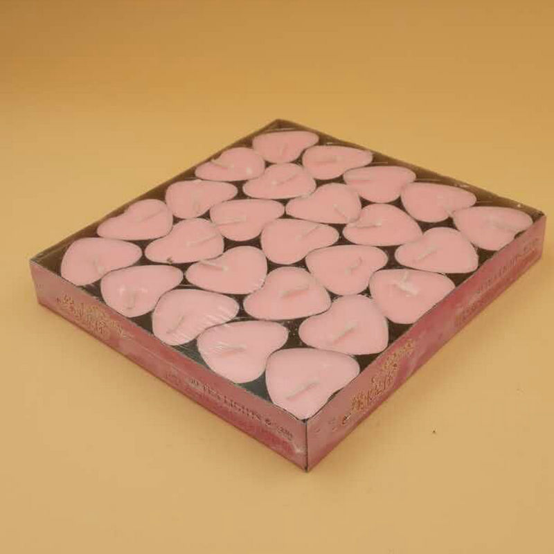 2小时心形酥油灯 纯植物酥油蜡粒 节日气氛布置道具装饰酥油蜡烛