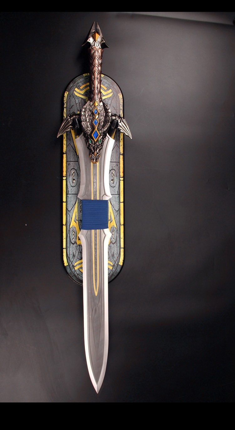 电影魔兽世界武器 霜之哀伤国王剑龙爪剑橙斧暗之哀伤 未开刃