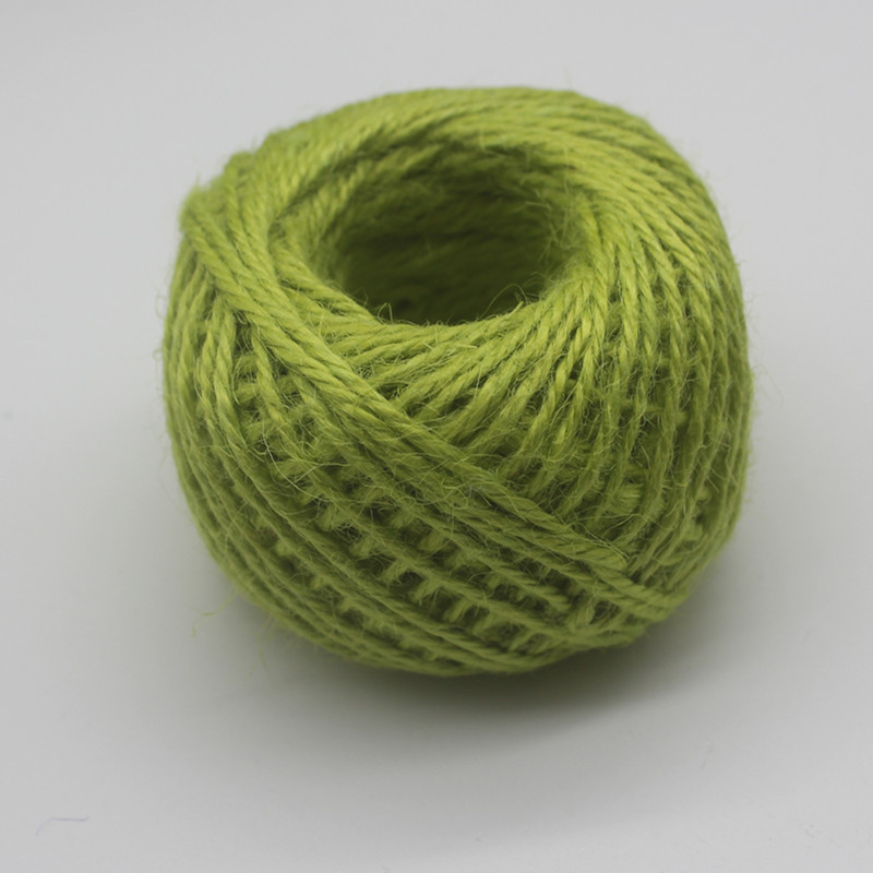 diy手工天然彩色麻绳 吊牌绳夹照片绳夹子麻绳原色 三股彩色麻绳