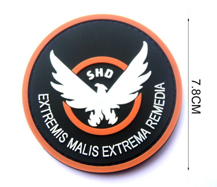 全境封锁the division shd徽章/臂章魔术贴 pvc滴胶章 免洗