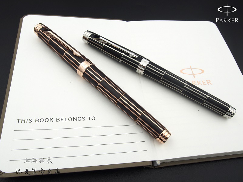 派克笔派克首席豪华巧克力现代黑18k金钢笔奢华送礼