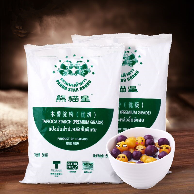 熊猫星木薯粉 木薯淀粉 泰国进口 500克原装 20包/箱