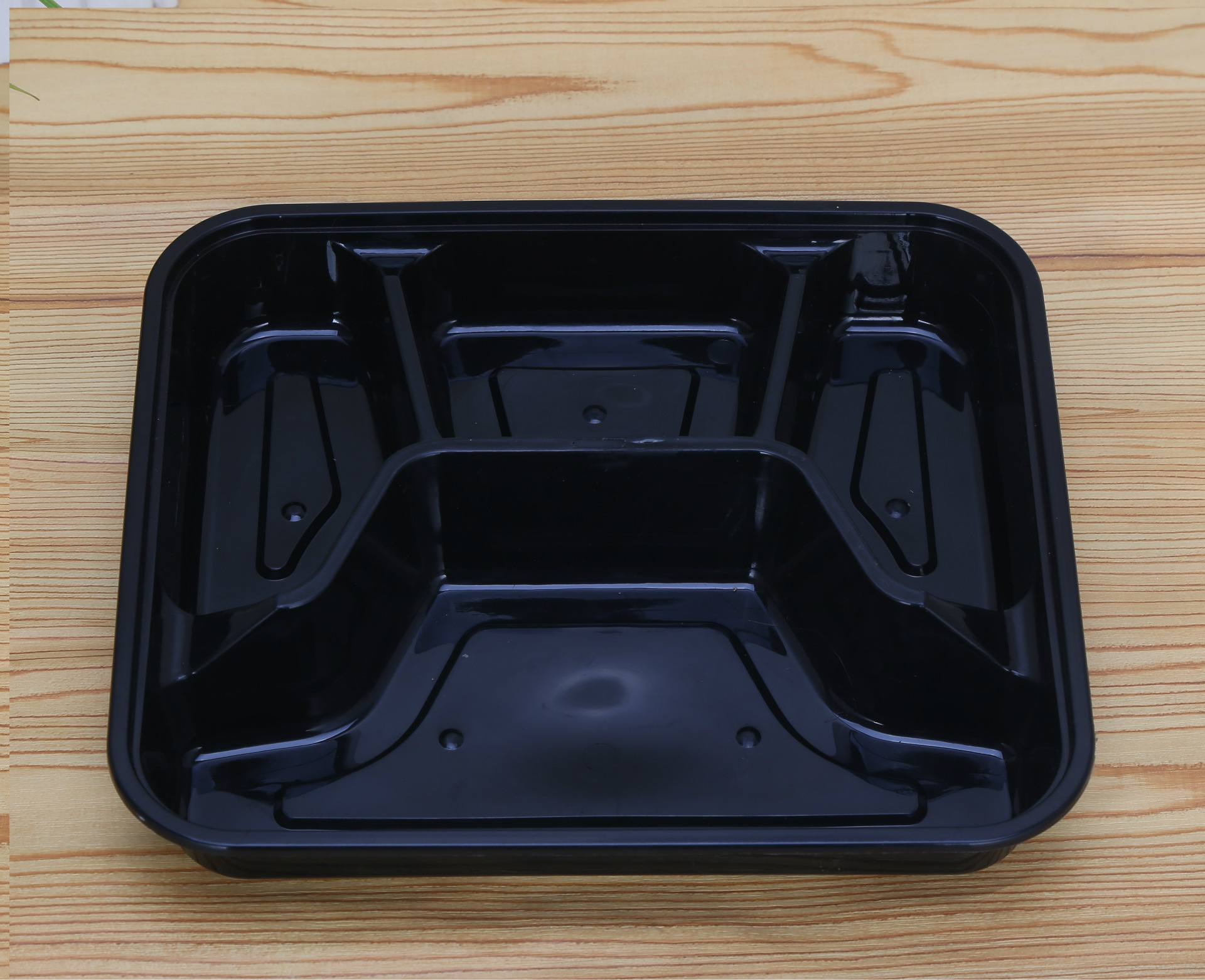 一次性打包盒/黑色/四格/快餐盒/外卖盒/套餐盒