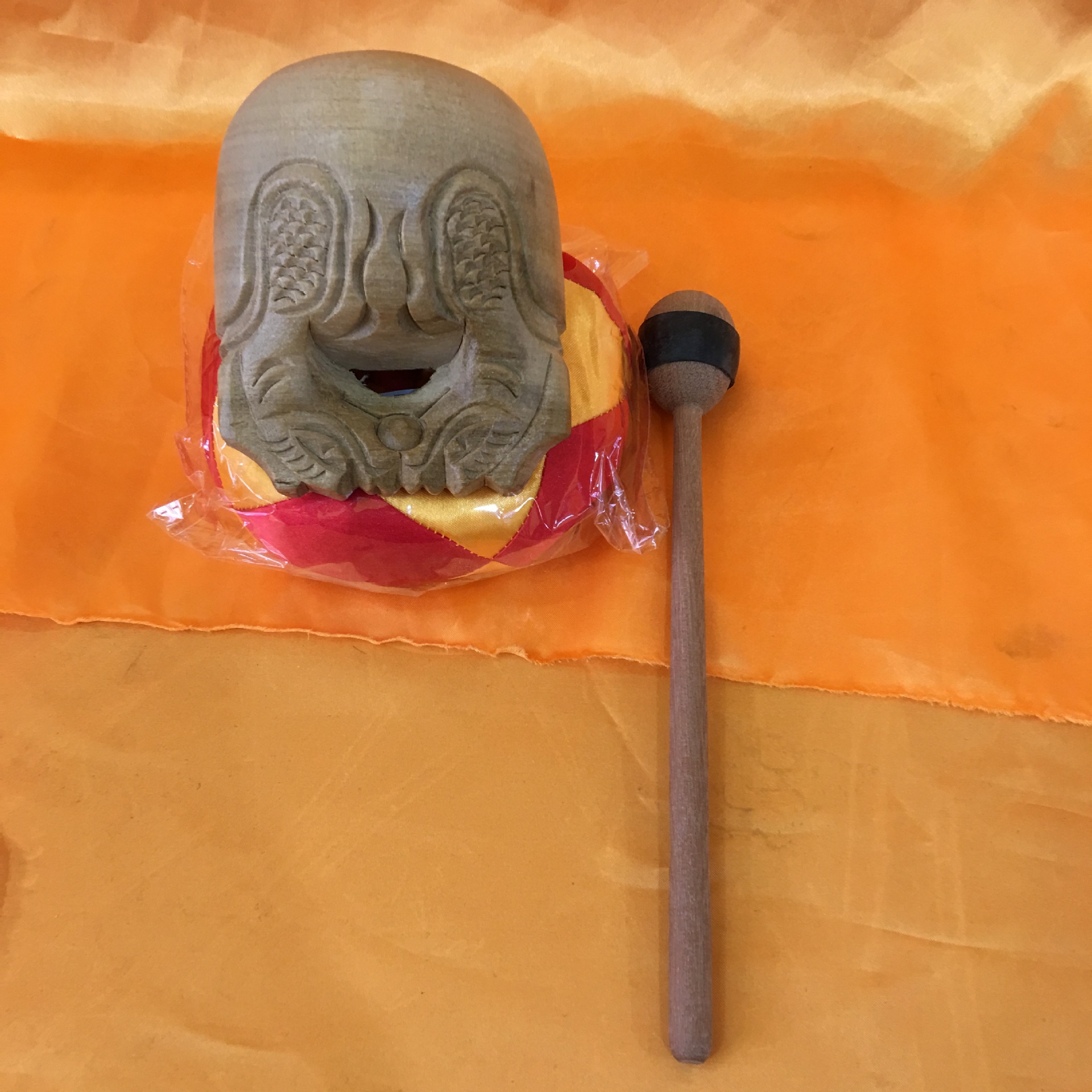 厂家直销批发寺院佛教法器台湾实木木鱼3.5寸-32寸 铜庆.