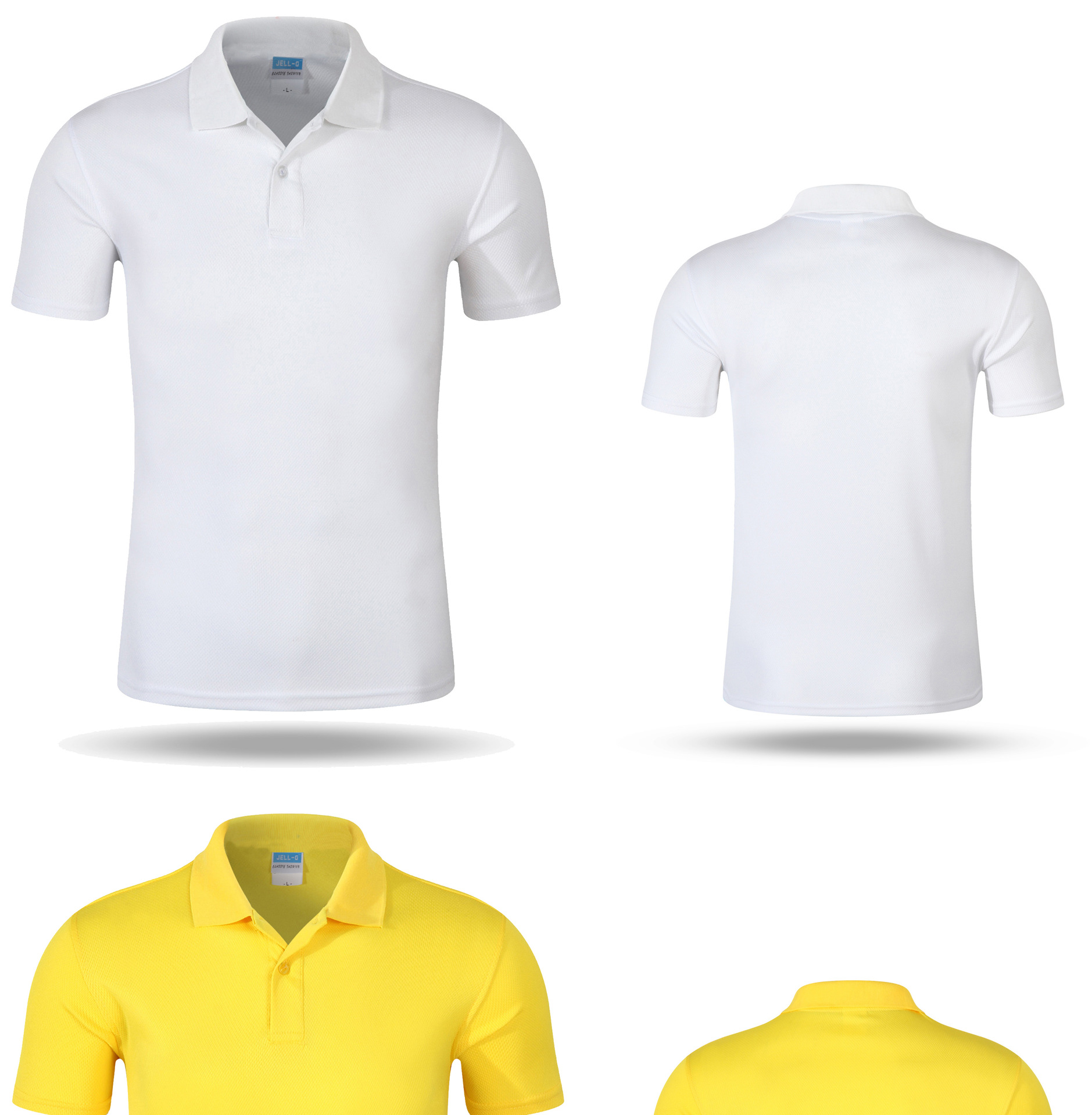 批发高档速干料短袖翻领t恤广告衫定制班服定做diy文化衫印图logo