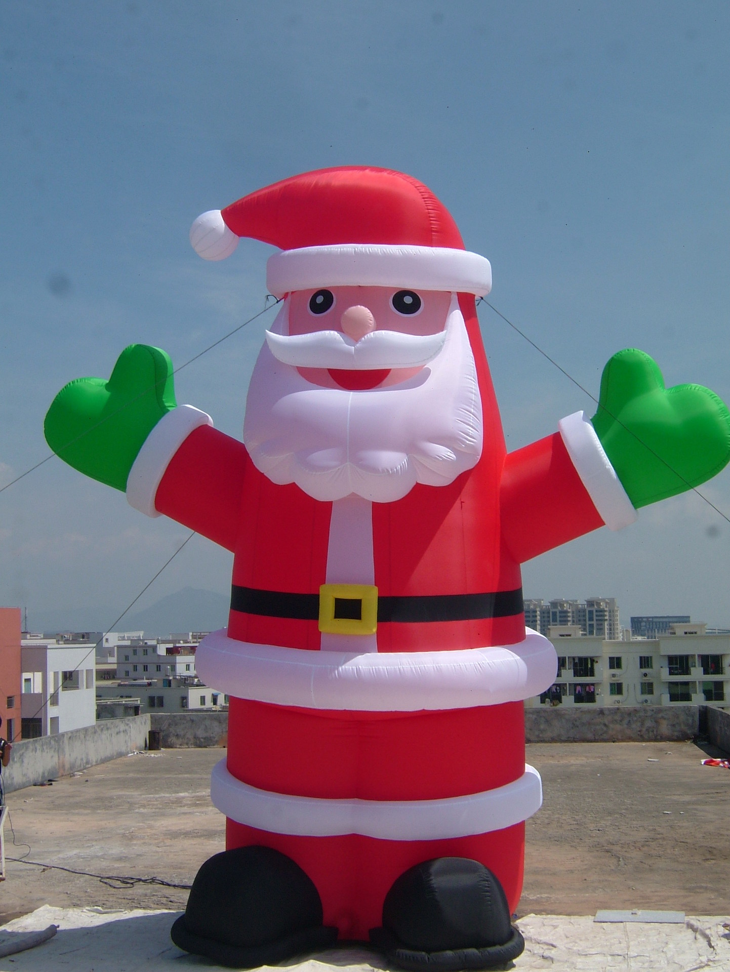 厂家定制充气卡通 充气圣诞用品 充气圣诞老人 卡通气模