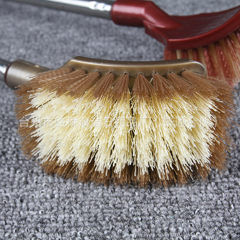 优质不锈钢长柄方形方头马桶刷清洁卫生板刷卫生间痰盂刷子批发