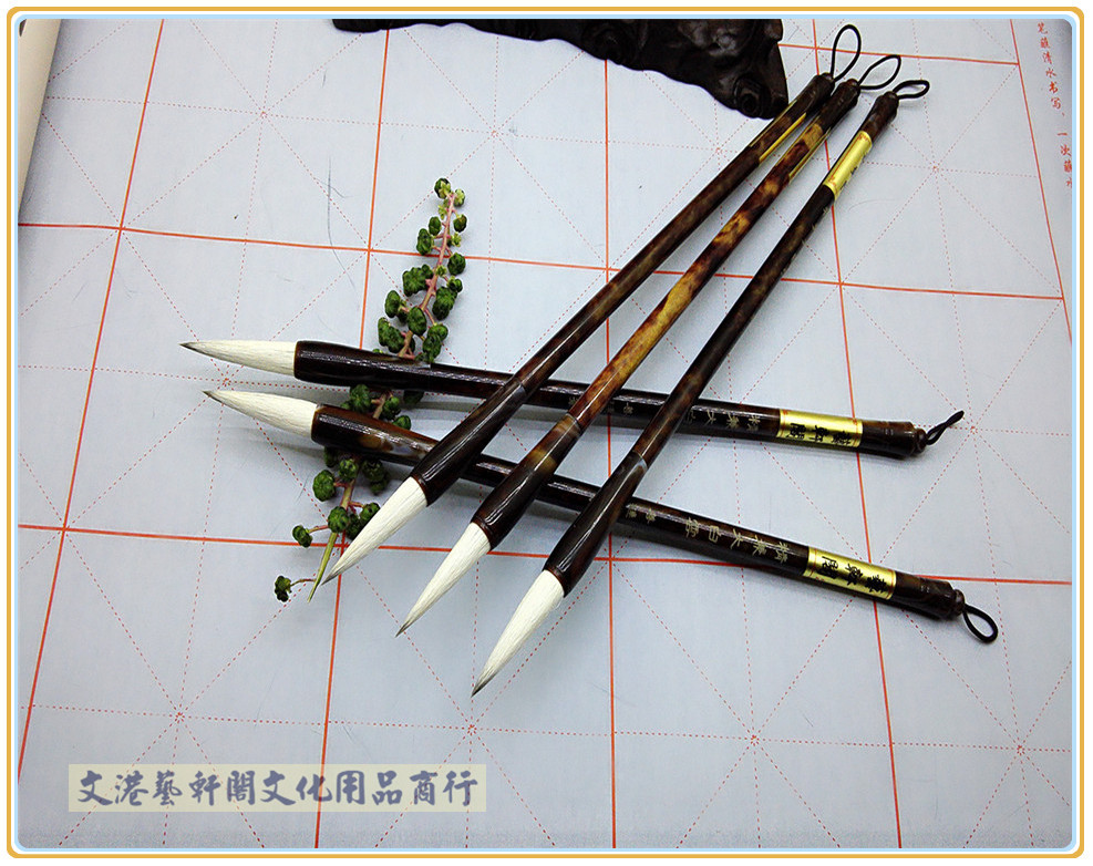 特价精兼大白云善琏湖笔兼毫羊毫学生初学者书画练习毛笔厂家货源