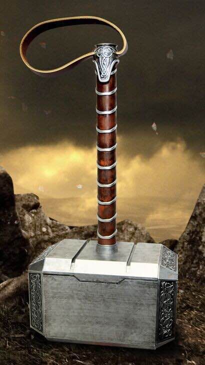 雷神锤子cos复联4漫威战斧道具玩具 英雄武器灭霸手套1:1雷神之锤