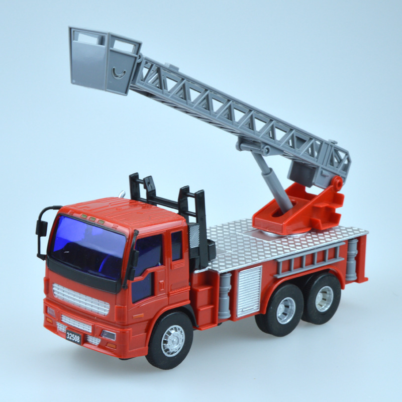 正品力利工程系列 32508小型消防车云梯车可升降 儿童玩具车
