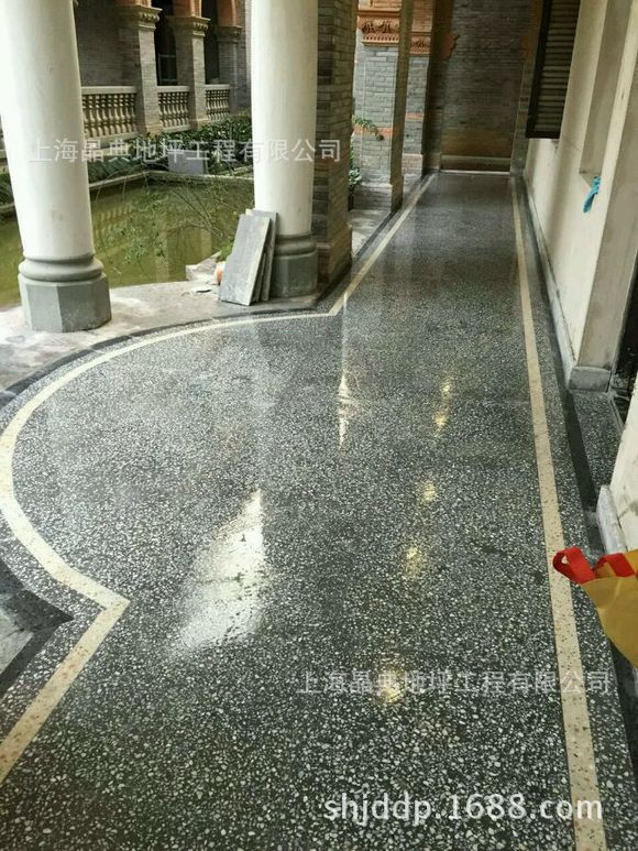 复古水磨石 历史建筑水磨石 学校教室水磨石 过道走廊水磨石地坪