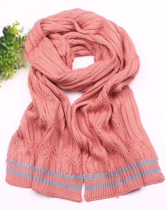 韩版特价 纯色8字结针织麻花毛线围巾 女士仿羊绒披肩棉麻围脖