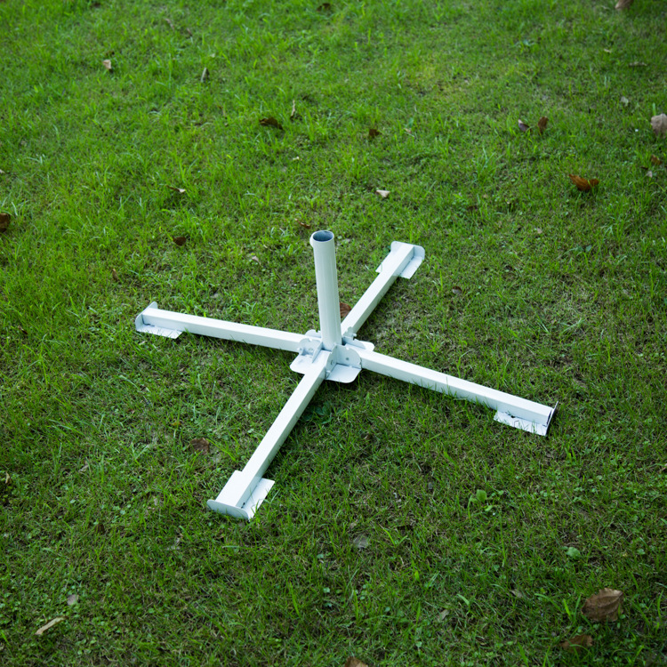 户外遮阳太阳伞四角支撑伞座 摆摊伞底座 固定折叠四脚支架伞配件