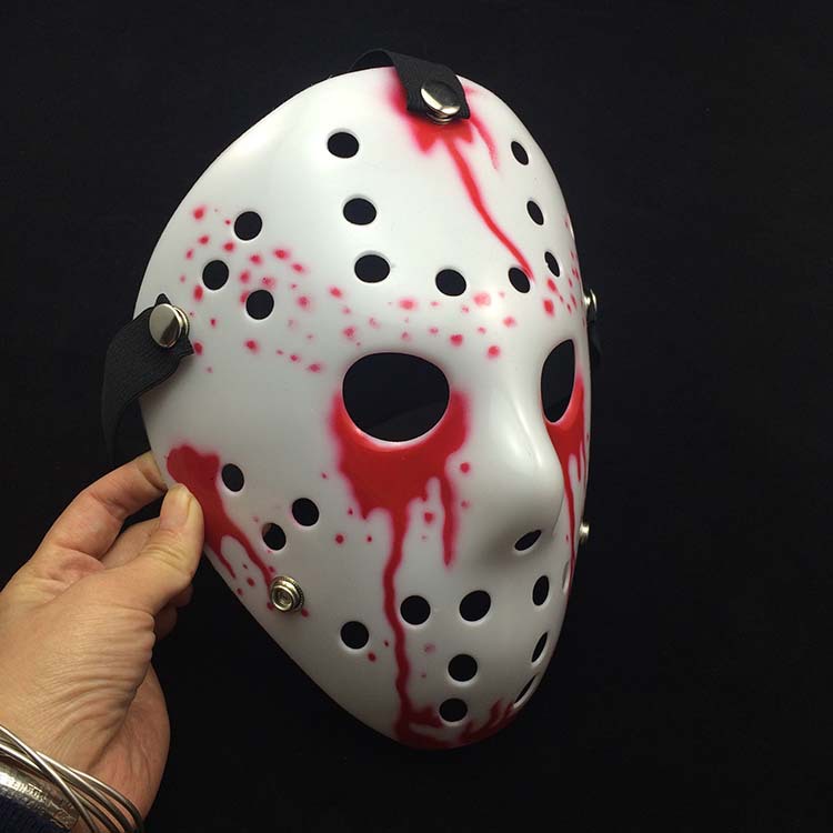 万圣节面具化妆舞会加厚流血杰森面具 恐怖搞怪滴血面具厂家批发