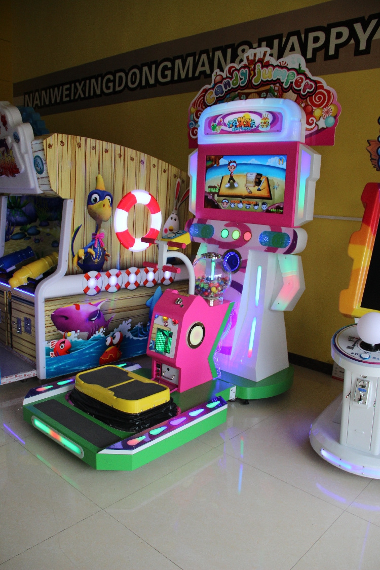 布努托新品大型电玩设备糖果跳跳侠投币游戏机儿童游乐设备厂家