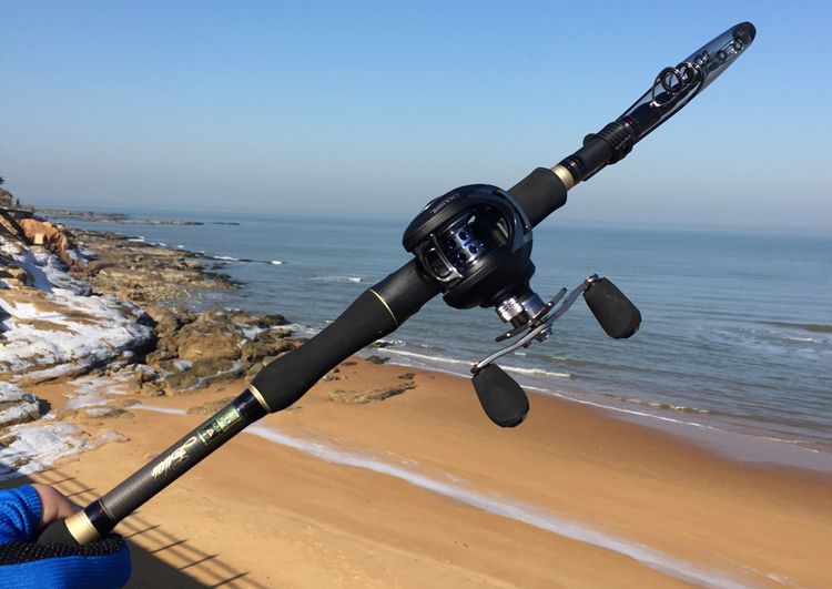 立莱枪柄万能路亚竿二代直柄伸缩短节矶钓杆