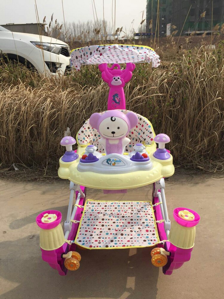 厂家直销 新款 带摇马 婴儿学步车 助步车 儿童童车 适合6-12月