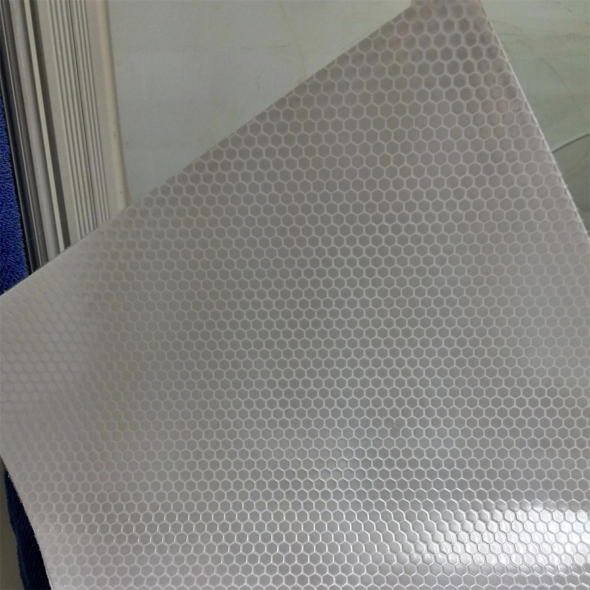 白色背胶 晶彩格反光膜 pvc材质广告耗材