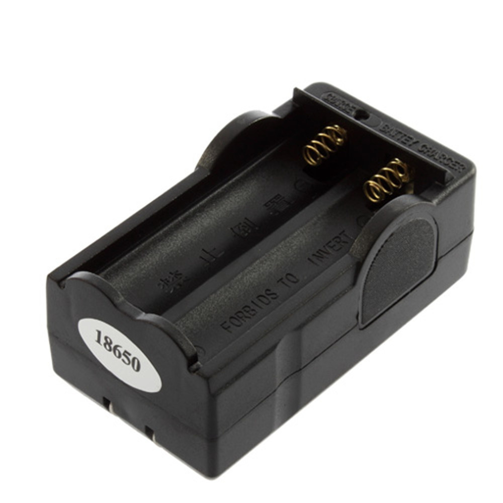 双槽充电器 强光手电筒双充 18650锂电池充电器