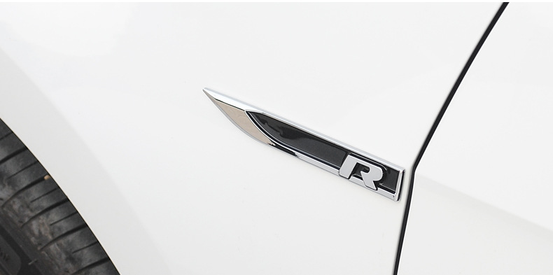 大众高尔夫7高尔夫6迈腾cc途观途安速腾 r叶子板车标 侧标车贴标