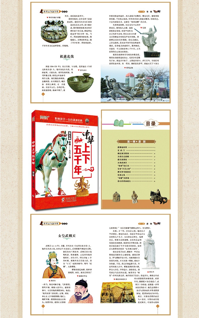 目录(中华上下五千年共8册)                 