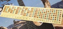吉他音阶贴纸 音名贴纸 自学电吉他初学指板贴纸 吉他配件