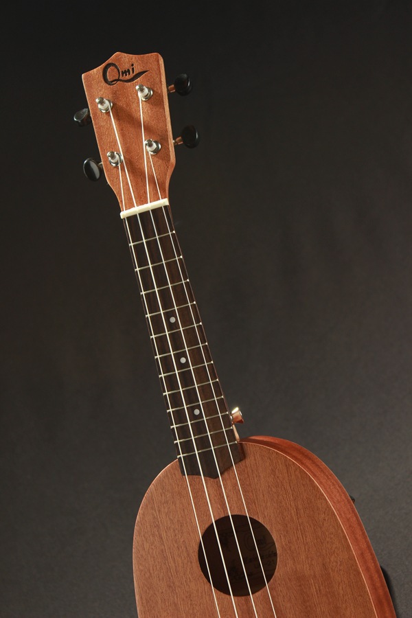 21寸全沙比利菠萝桶形ukulele 夏威夷尤克里里小吉他定制