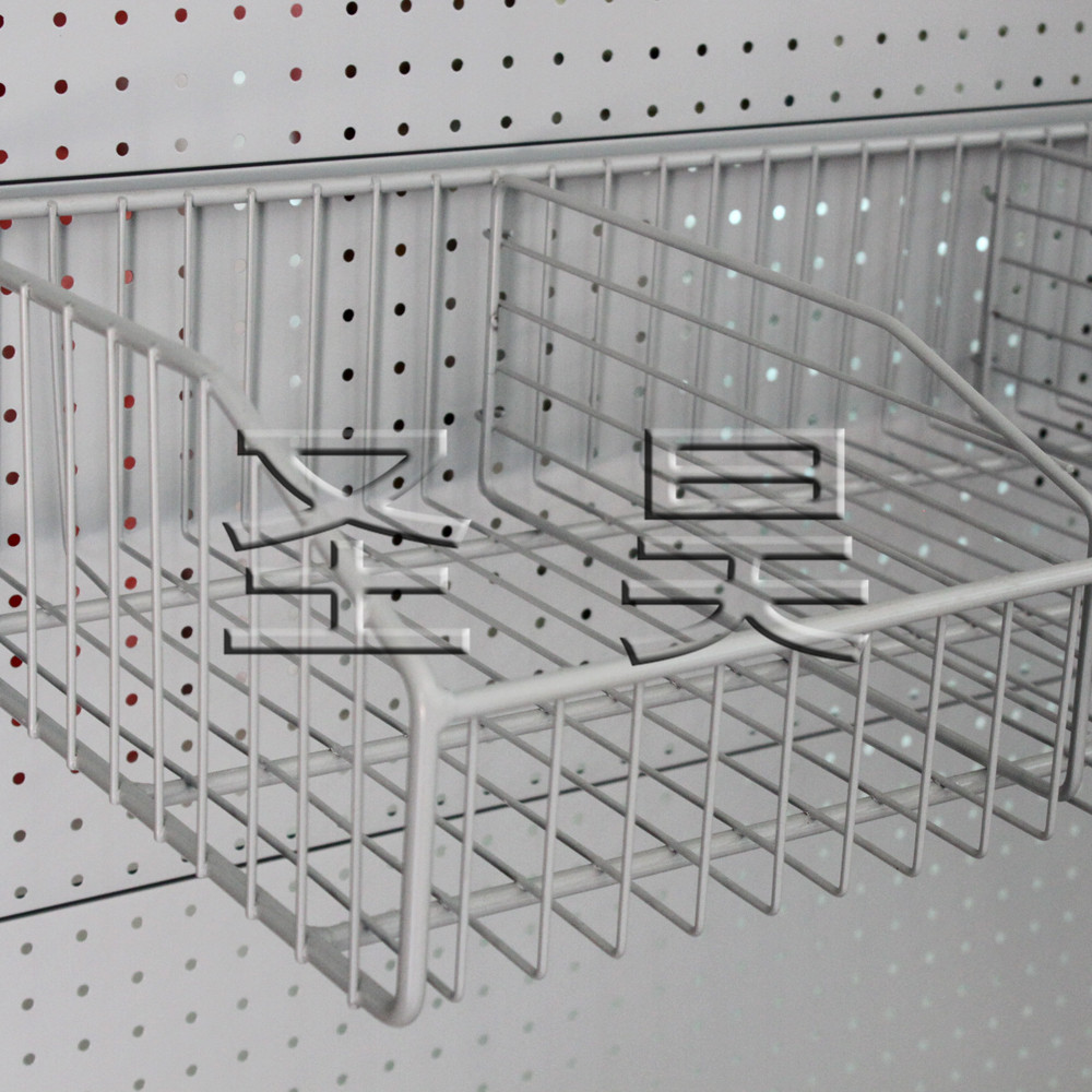 超市货架配件挂蓝 平口笼 平口框 平口蓝 零食蓝 超市货架挂笼