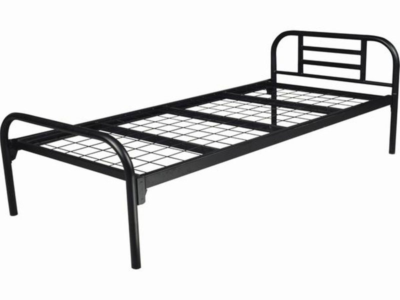 厂家生产 铁艺环保钢管床 1.9单人床 特价简易单人单层四脚加厚铁