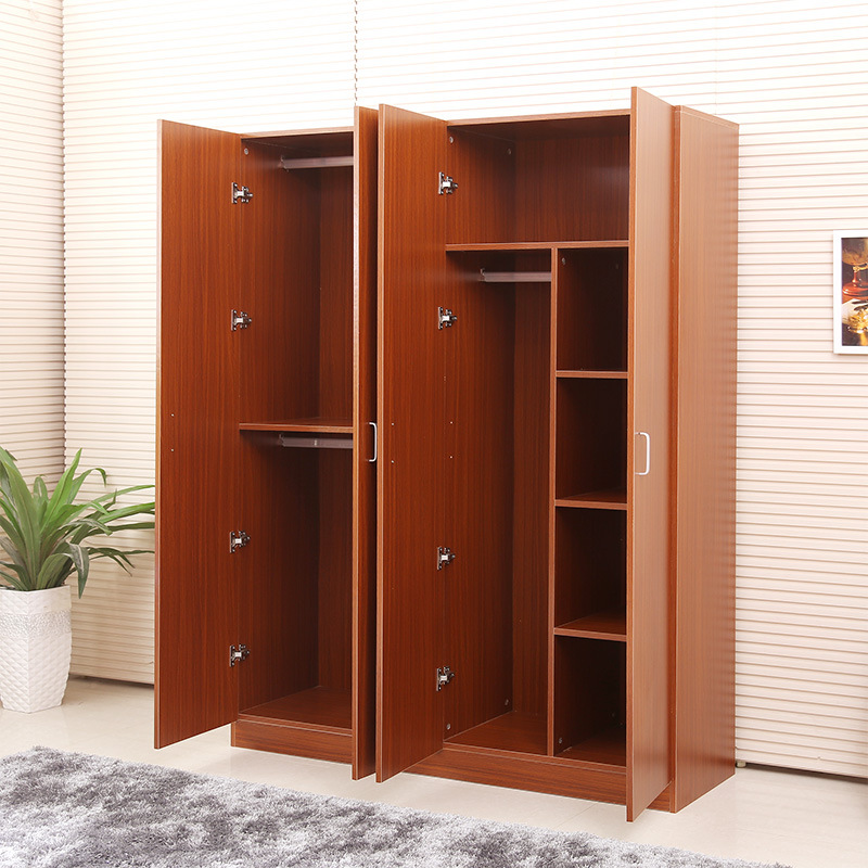 简易家居衣柜木质板式组合衣橱整体多门对开衣柜定制大容量衣橱