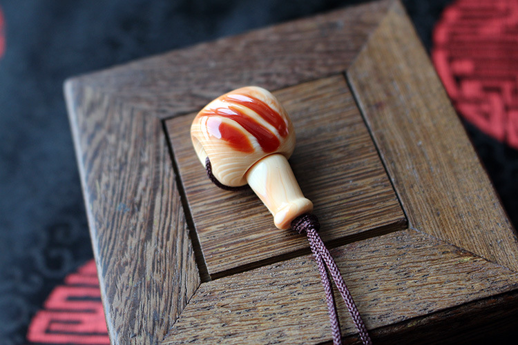 厂家直销海南天然万宝螺藏式佛头三通diy星月佛珠菩提配件批发