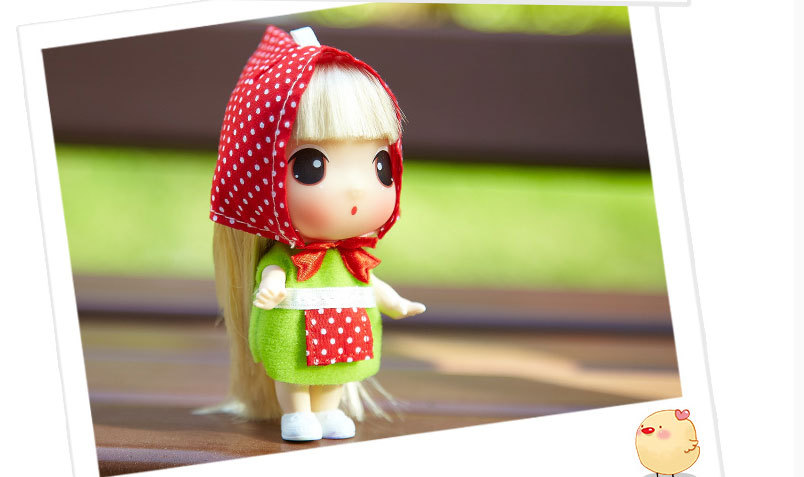ddung/冬己韩国迷糊娃娃9cm卡通可爱儿童女孩玩具迷你娃娃过家家
