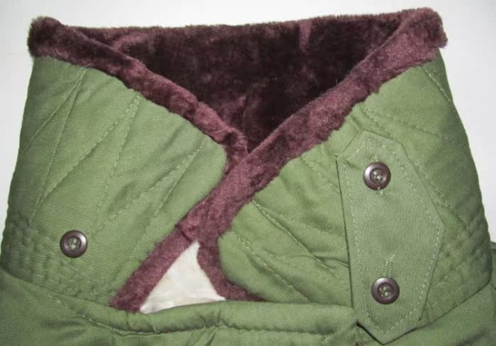 军绿87式羊皮军大衣冬季防寒保暖皮毛一体绵羊 毛军大衣男长款