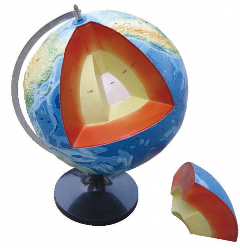 科学实验室仪器设备 中小学地理教学器材 地球内部构造模型