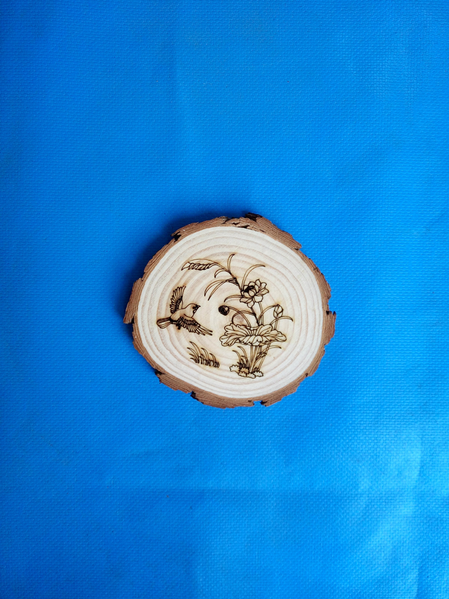 磐安原木片松木圆片木片圆木片家居装饰工艺摆件木质工艺品木头