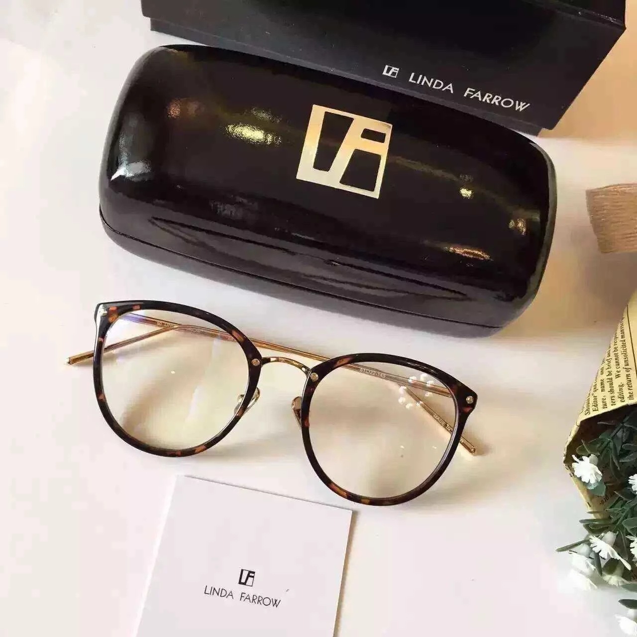 超轻眼镜框复古金纯钛架板材眼镜框男女同款琳达251光