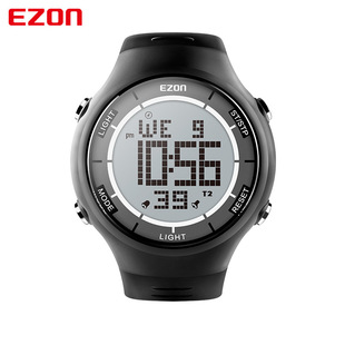 宜准(ezon)电子手表计时闹铃两地时间多功能电子表l008a11