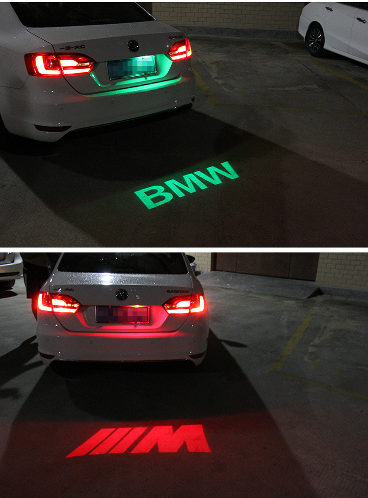 宝马迎宾灯 新3 5系专用x3 x4 x5车尾灯 倒车警示个性投影牌照灯