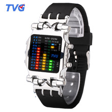 TVG 多功能潮流时尚夜光防水创意手表 韩版个性LED电子表 可议价