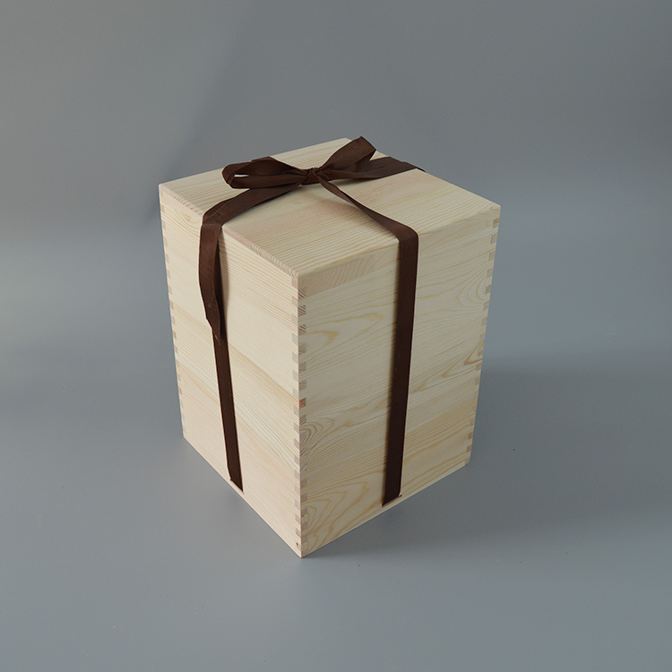 批发银壶礼盒 翻盖包装木盒 麻布包海绵内衬销售礼品包装盒