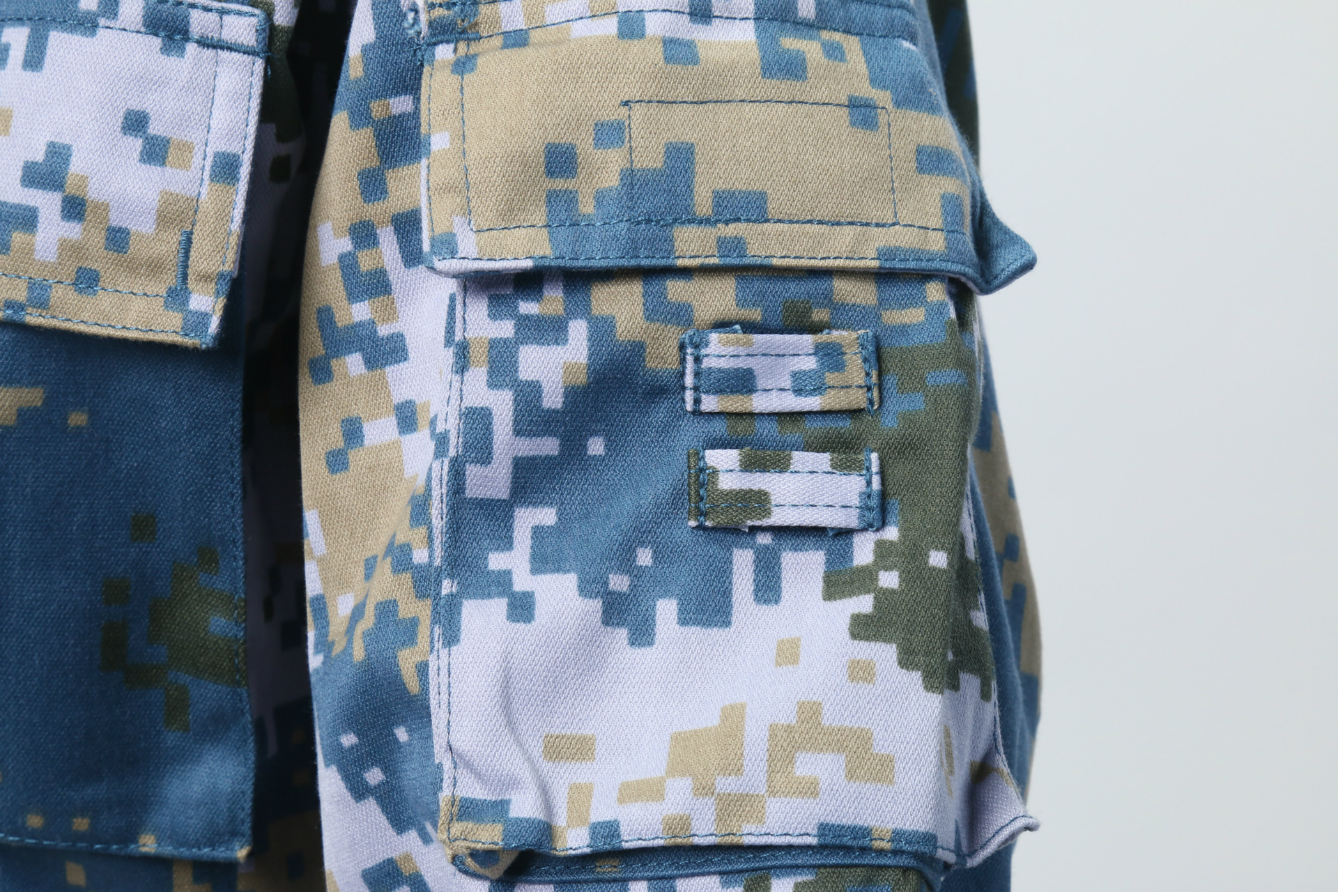 新款海洋数码迷彩服 透气耐磨春秋数码海jun迷彩套装 厂家直销