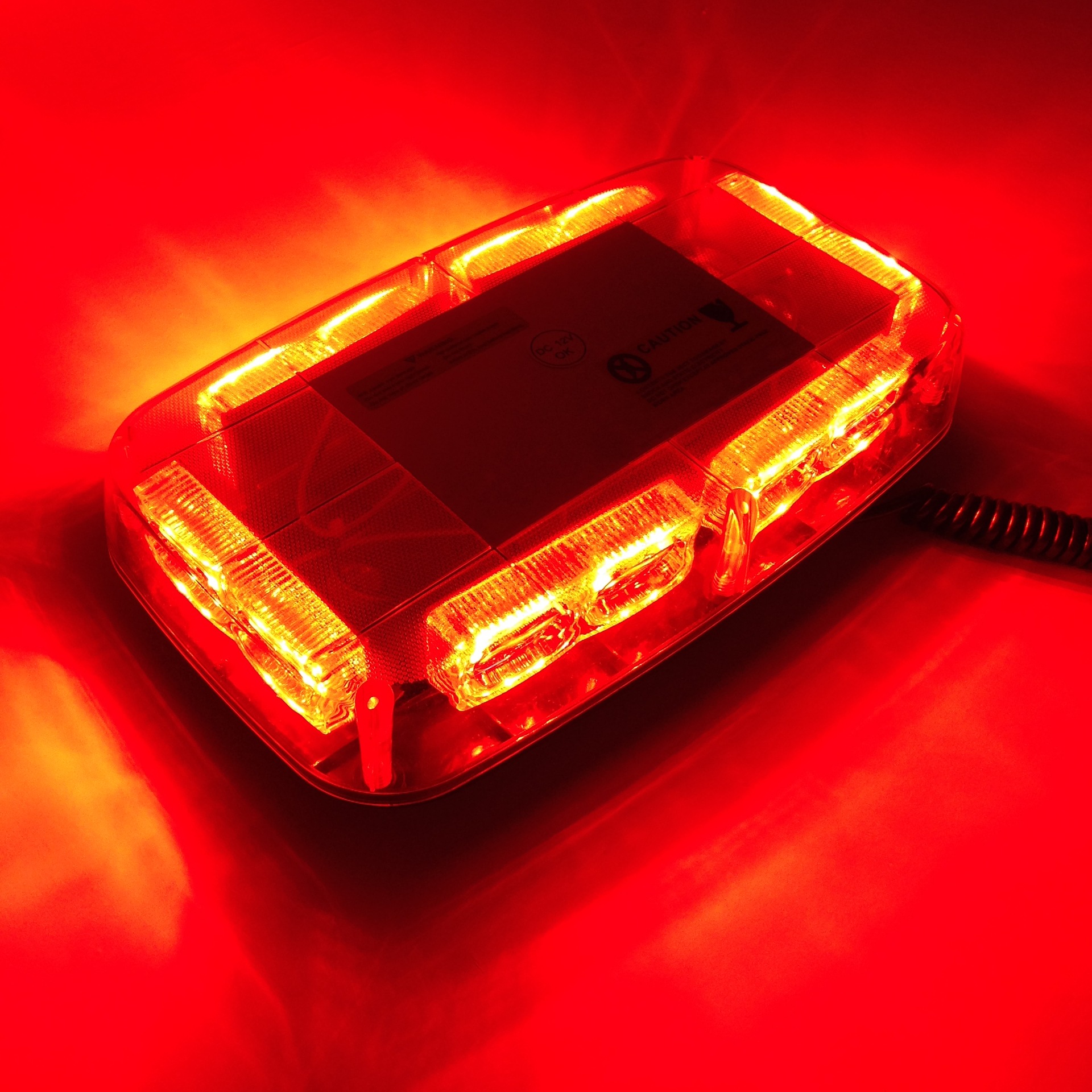 36led爆闪灯改装警示灯磁吸顶方块频闪开道灯led flashlight