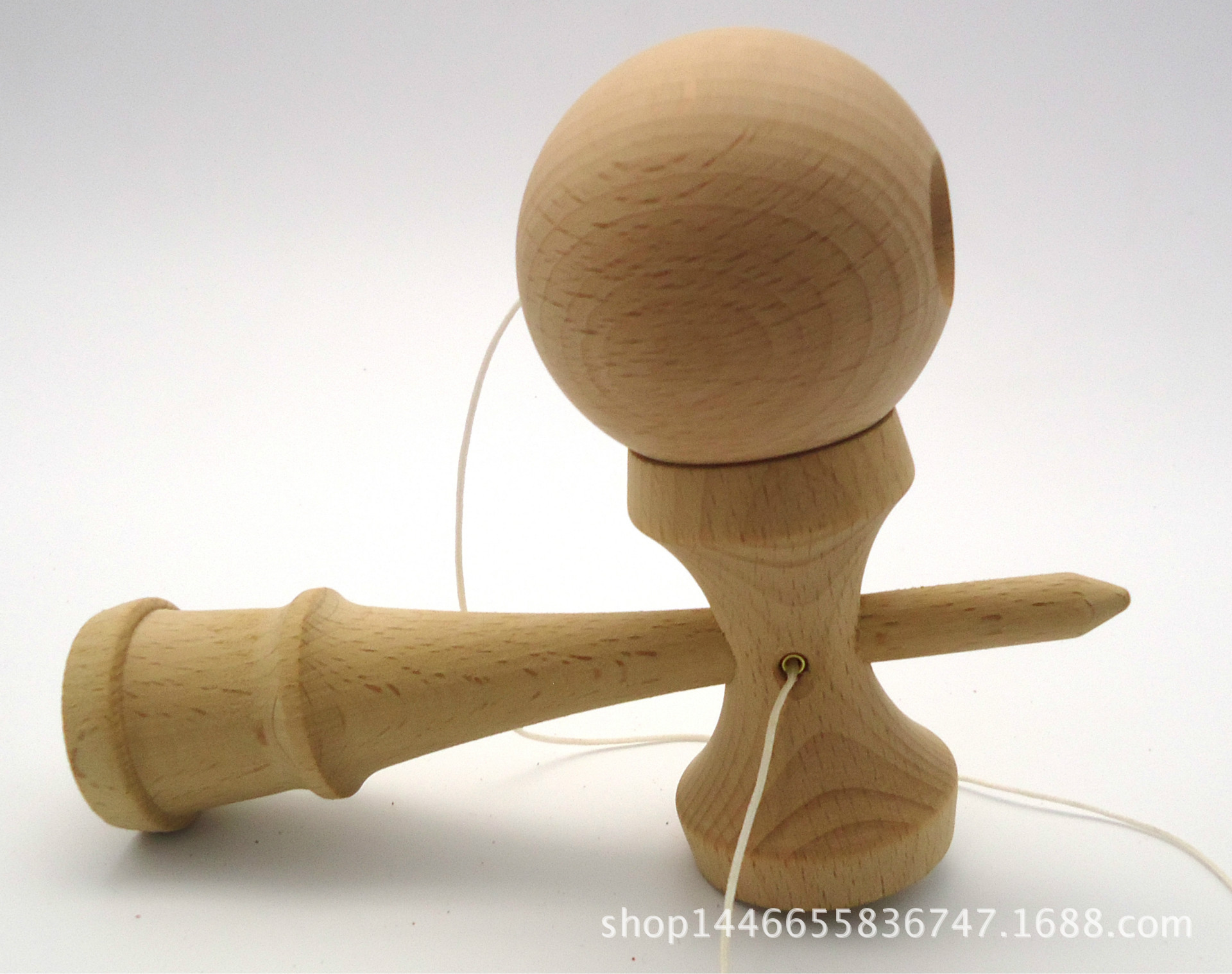 儿童喜爱榉木本木色18cm 剑玉 厂家生产剑玉长老年玩具