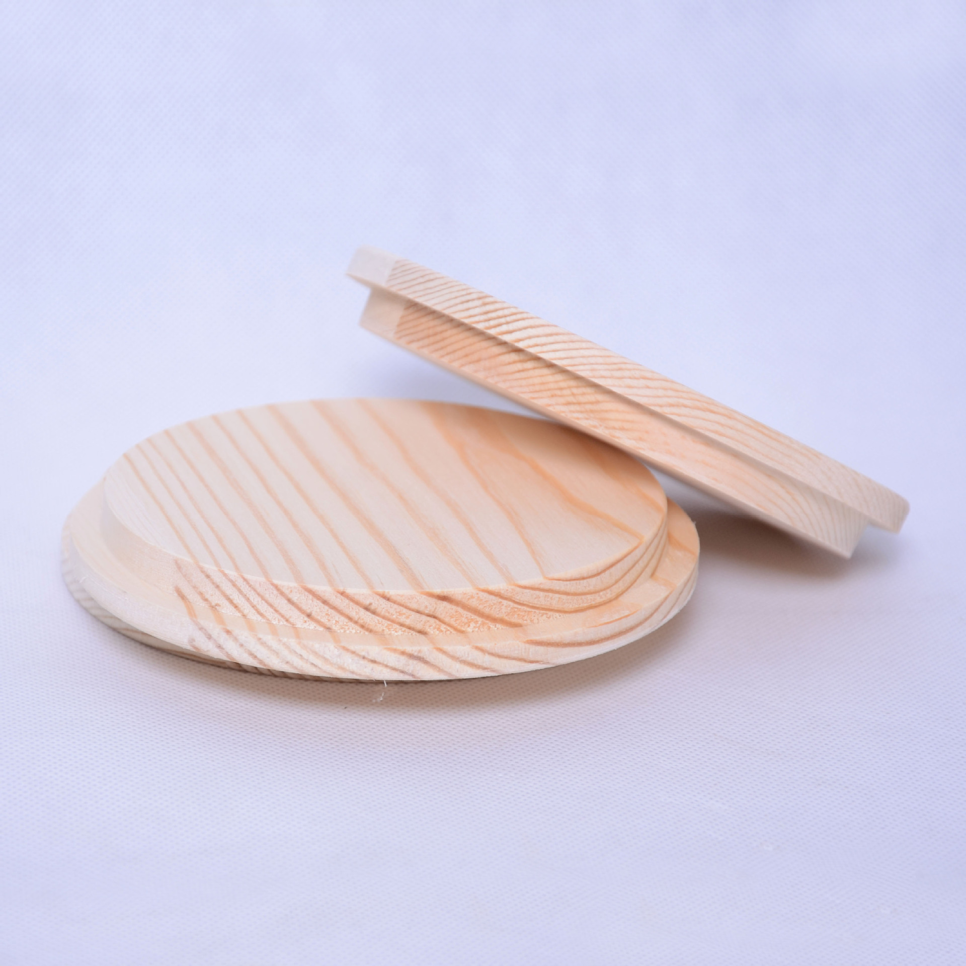 创意通用茶叶罐木制盖子 纸罐防尘松木盖 纸筒木质盖子实木订做