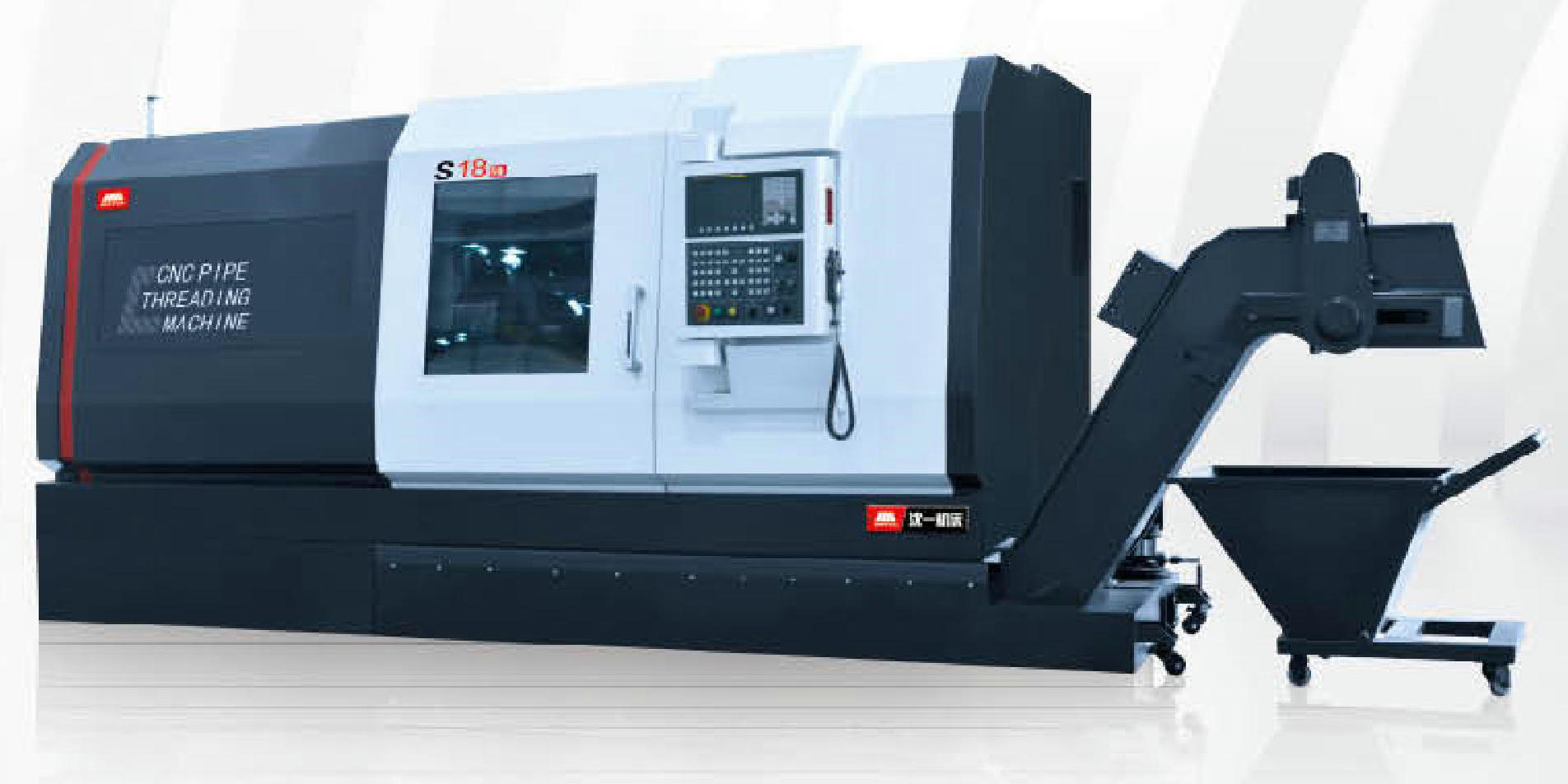 沈阳机床s18管螺纹车床s斜床身数控管螺纹车床荟迪全自动螺纹车床