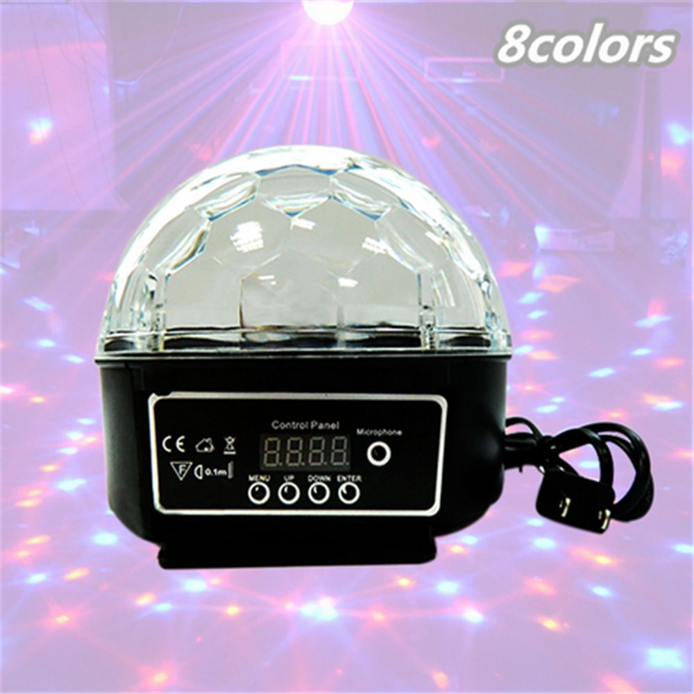声控led水晶魔球灯led舞台灯舞厅旋转七彩闪光灯节日彩灯