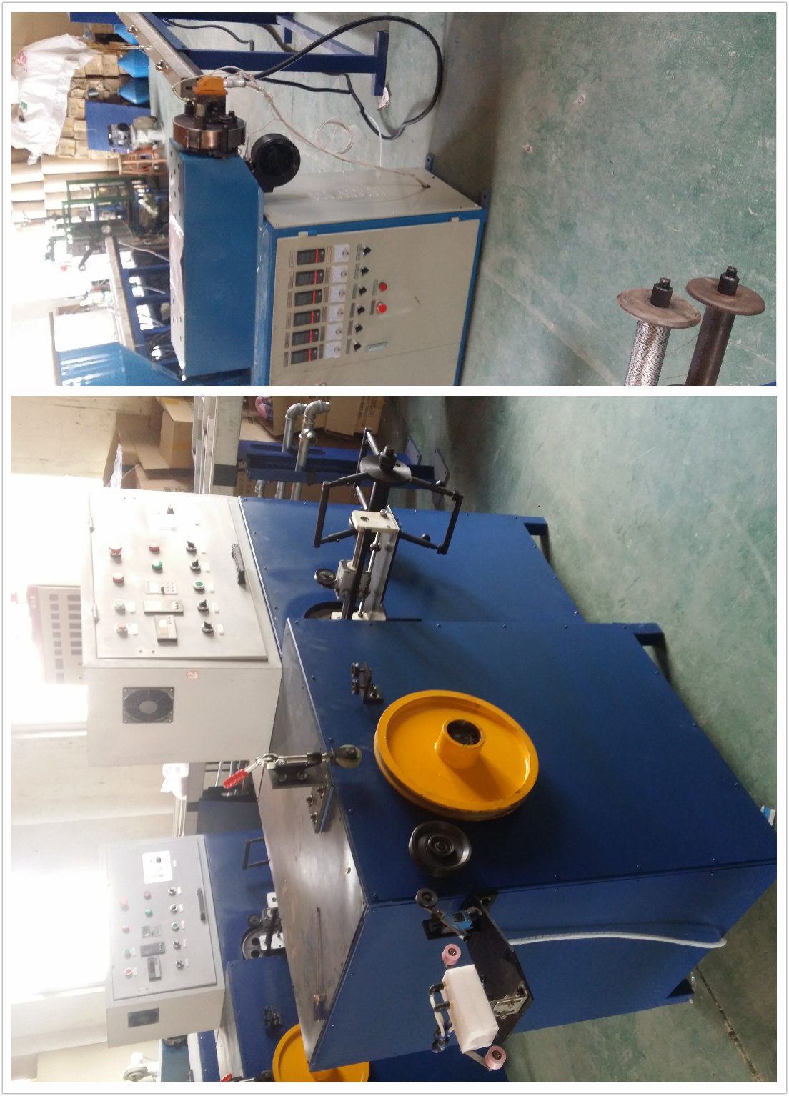 供应生产细铁丝细钢丝绳涂塑机