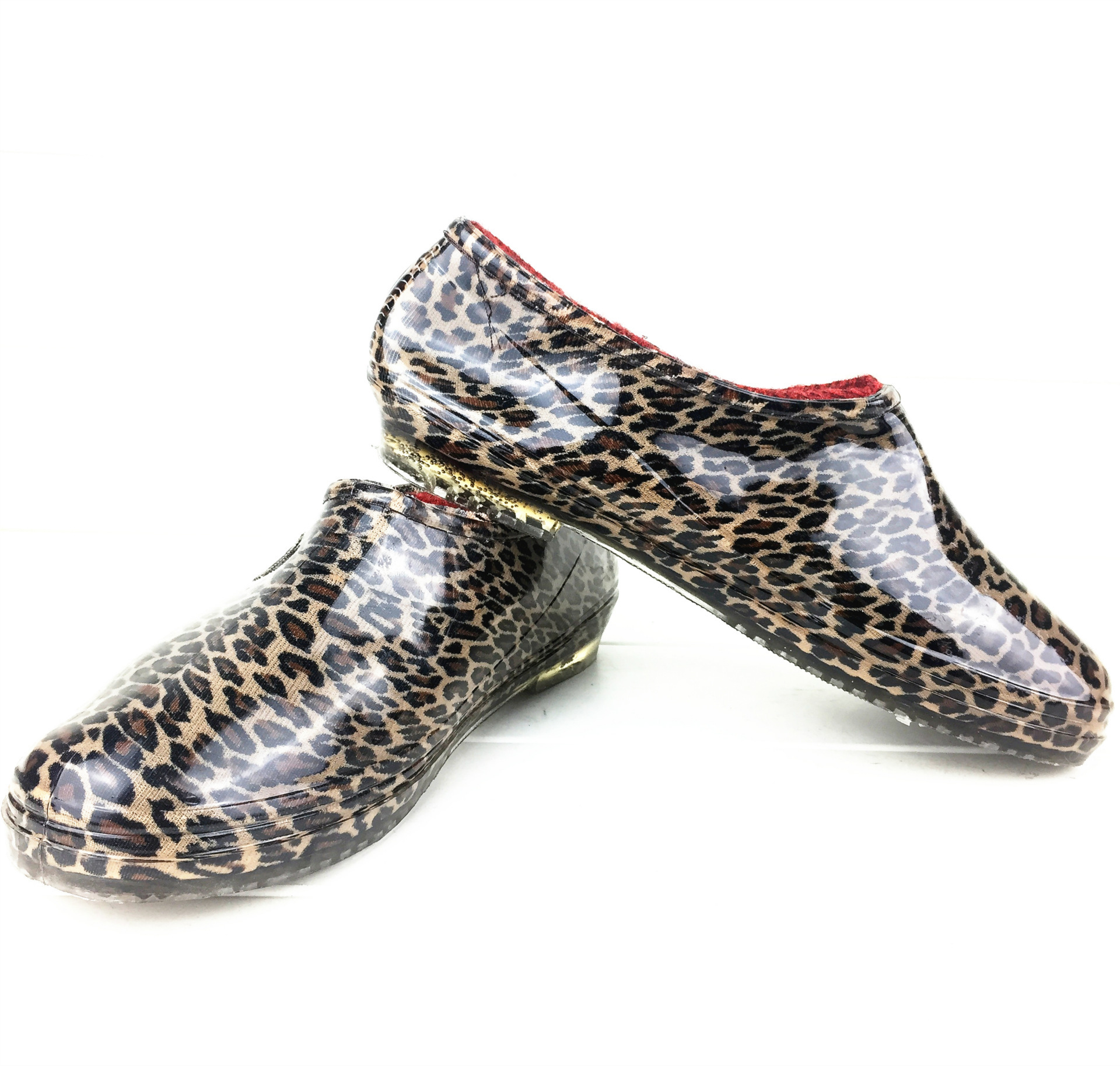 低帮劳保鞋元宝雨鞋女低筒浅口套鞋女牛筋底胶鞋平跟防水防滑水鞋