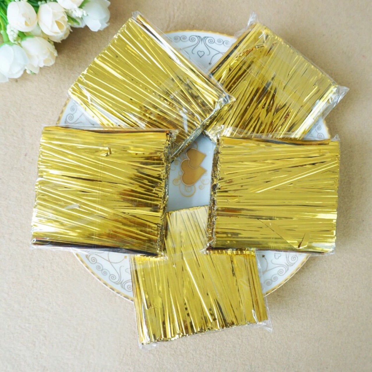 金色扎线 扎丝 约800根一捆