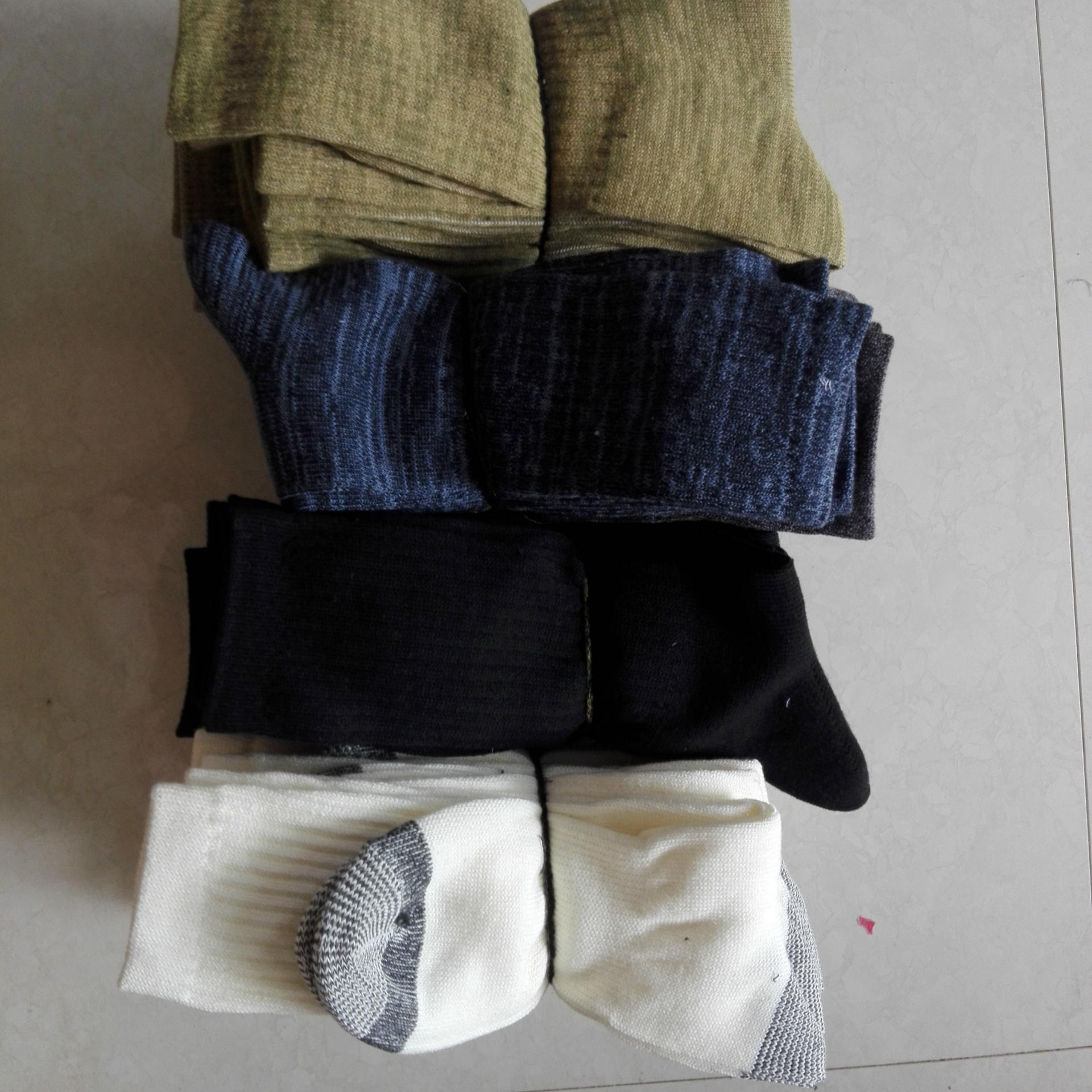 便宜库存劳保袜子 纯棉男工作袜 矿工袜 地摊袜子焊工袜子